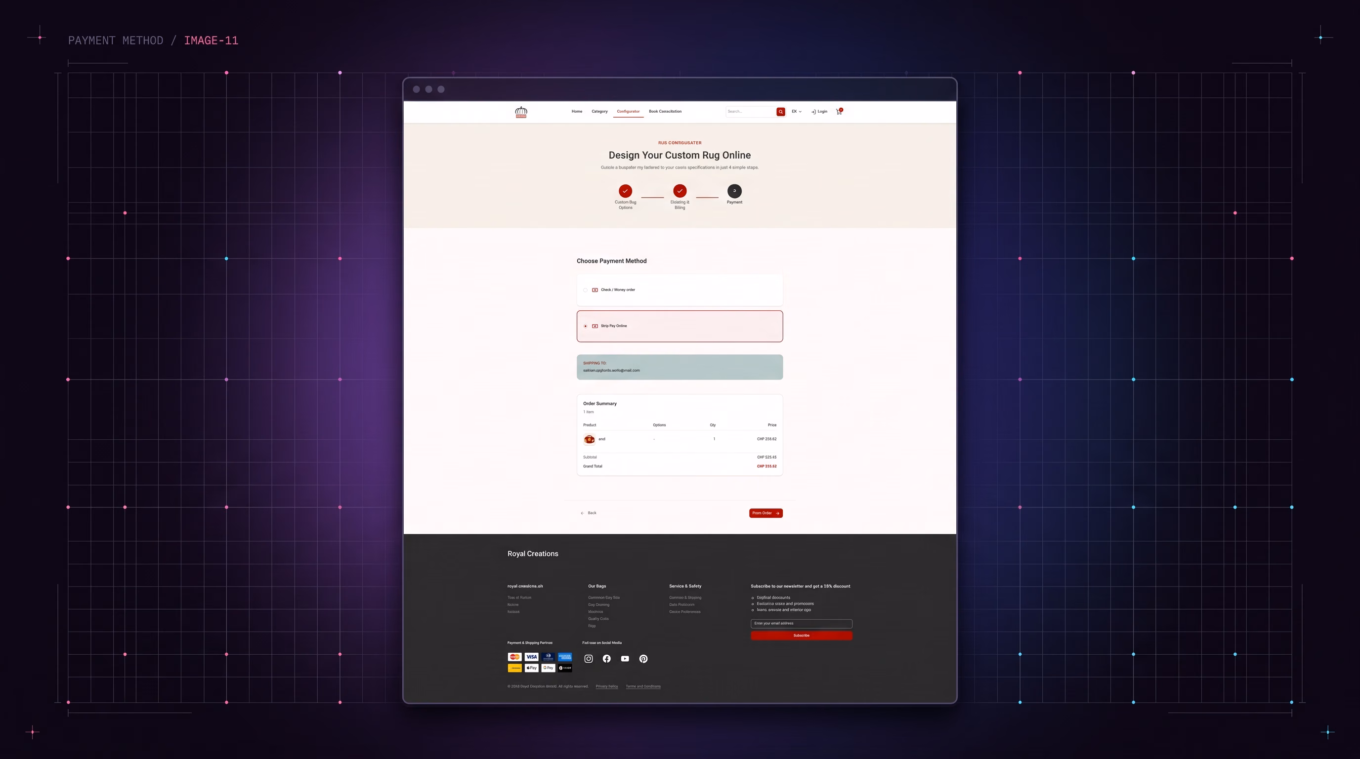 صفحه پرداخت آنلاین با Stripe (Payment Page)